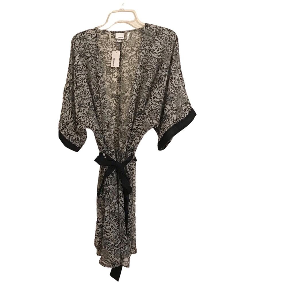 NWT Sonoma Goods for Life Bicolor Floral Kimono One Size